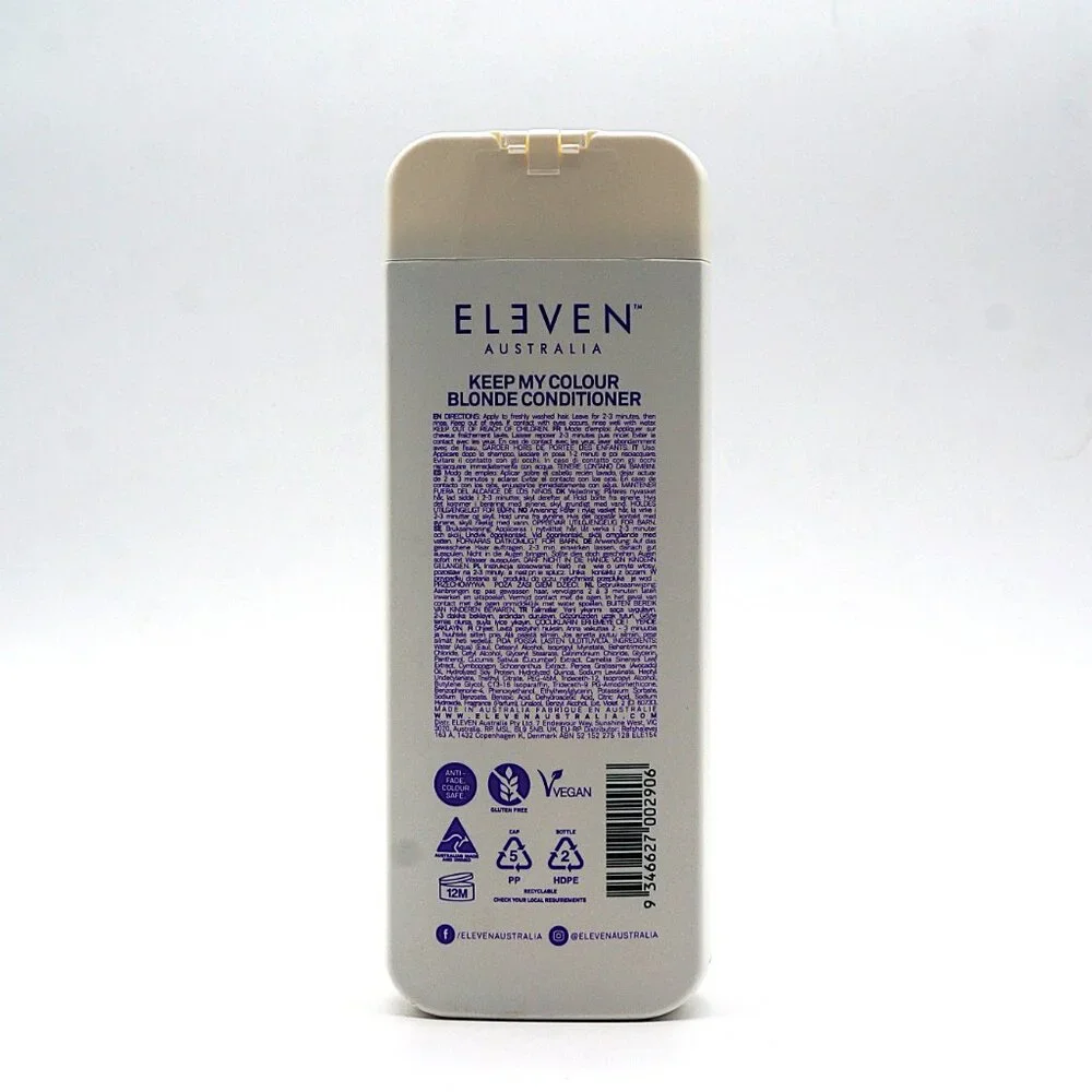 ELEVEN Keep My‎ Colour Blonde Conditioner 10.1oz NEW No Box
